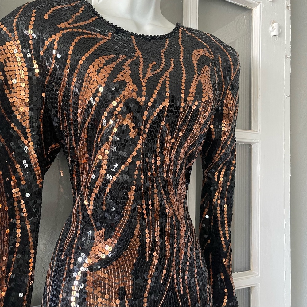 Oleg Cassini Vintage‎ Beaded Dress - Picture 5 of 10